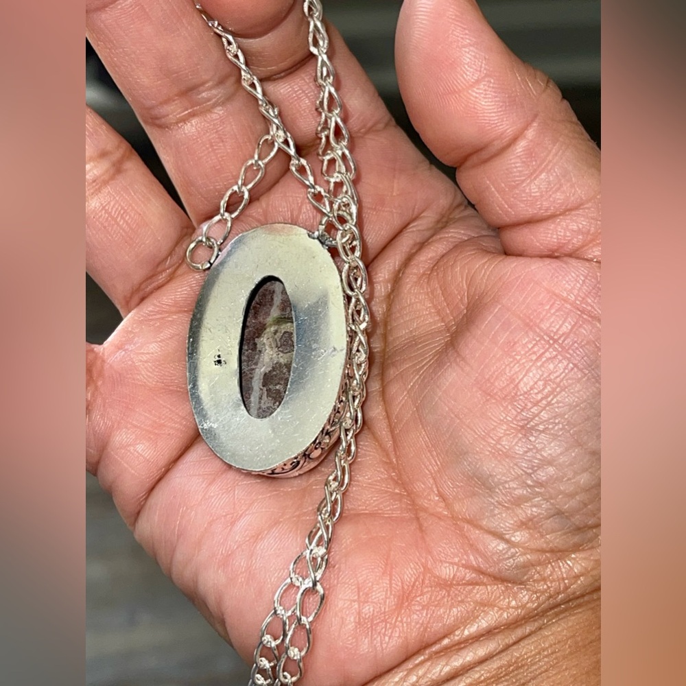 Coconut Jasper Pendant Necklace “Calming Stone” - Picture 13 of 14